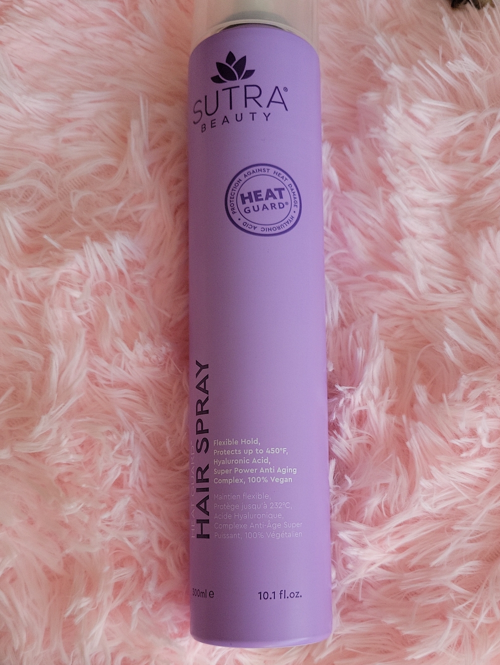 Sutra Beauty Purple Heat Guard Hair Spray - Flexible Hold & Protection